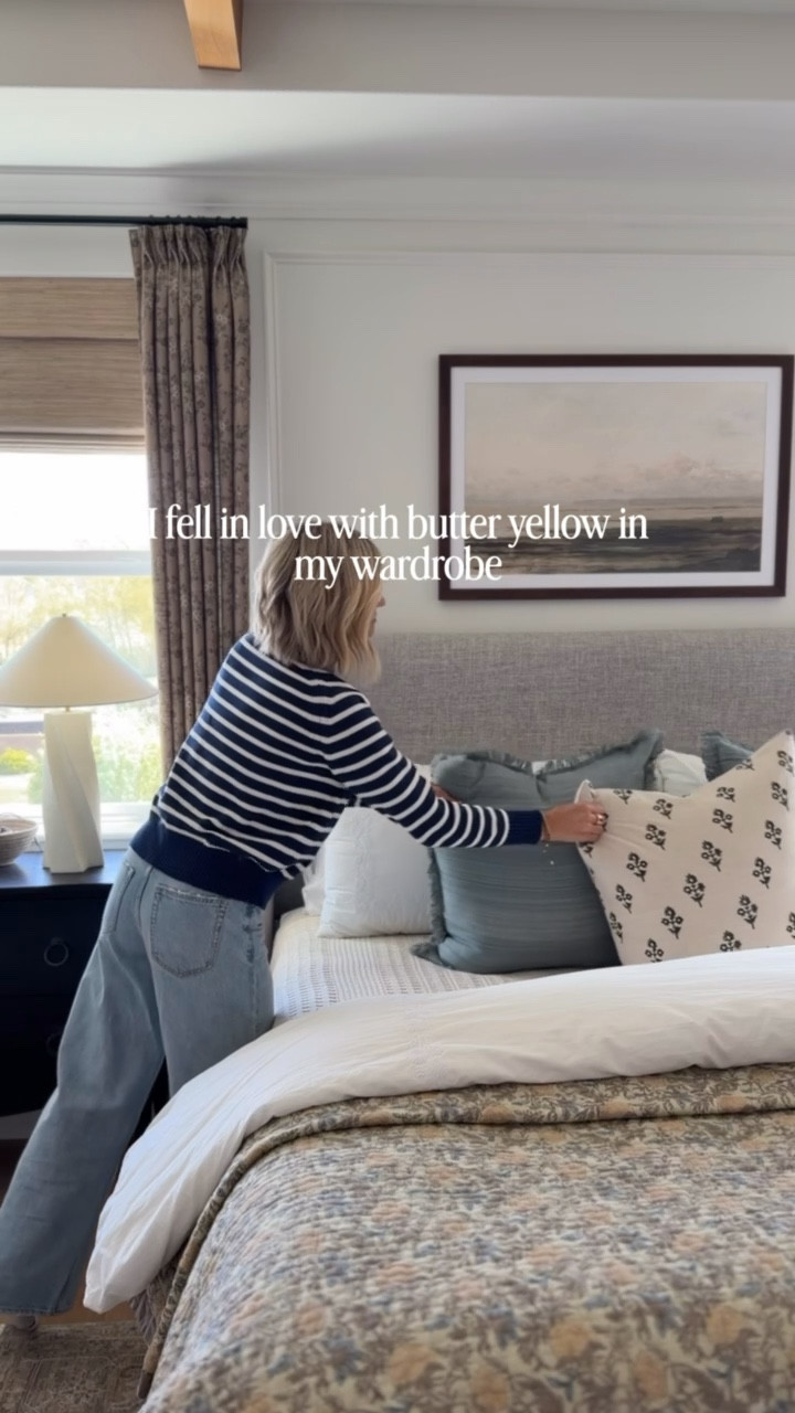 I have been obsessing over butter yellow lately, and after adding it to my wardrobe and adding a pop of color to our kitchen,  I wanted to try it out in our primary. It’s subtle, but these throws add the perfect amount of texture and pop of yellow in the patterned cover!



#LTKHome