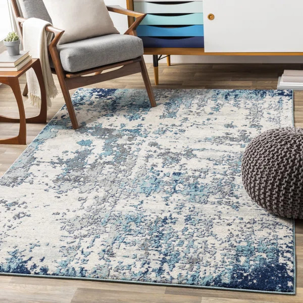 Wyona Abstract Light Gray Area Rug | Wayfair North America