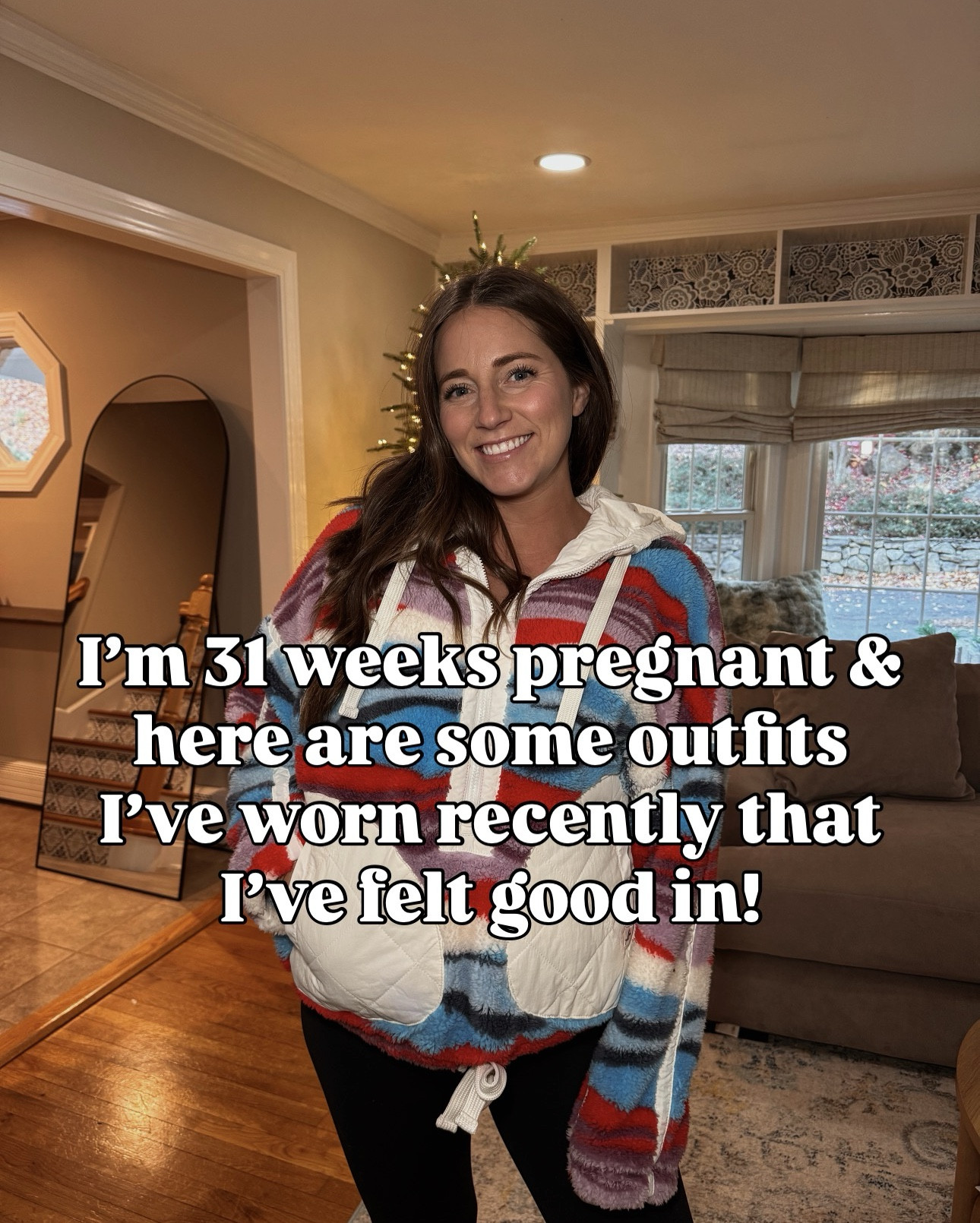 Outfits I’ve worn recently that I’ve felt good in at 31 weeks pregnant 🥰

Nuuds code - LAUREN10

Sizing info:
First fleece - size medium 
Long sleeve - size M 
Brown lounge pants - size small 
Dress - size small 
Pull on jeans - size small 
Blue long sleeve - size small 
Amazon sweatshirt - sized up to large 
Loft sweater - size small 
Loft coat - size small 
Maternity jeans - true pre pregnancy size 
Long sleeve - size medium 
Lounge pants - size small 
Vest - size small
Pink cardigan - size small 
Maternity jumpsuit - size small 
Varley coat - size small 
Amazon sweater - size small 
Aerie leggings - sized up to M 
Hunter boots - sized down a size 

#LTKBump #LTKFindsUnder50 #LTKFindsUnder100