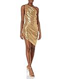 Norma Kamali Women's Diana Mini Dress, Gold, XX-Small | Amazon (US)