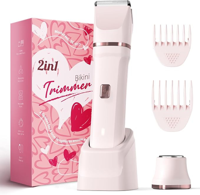 Risina 2-in-1 Bikini Trimmer for Women, Electric Razors for Women, Gifts | Amazon (US)