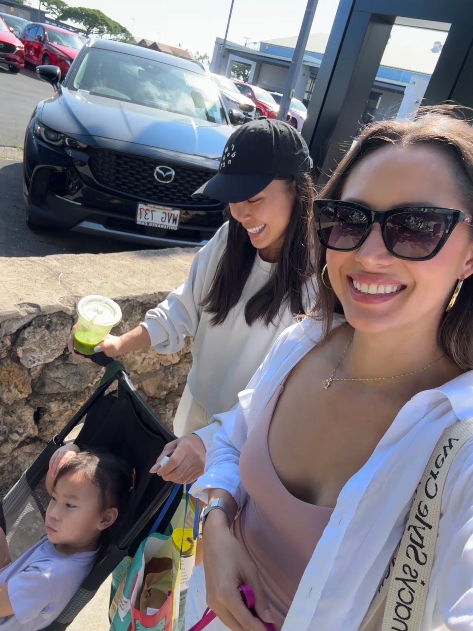 Farmers market this morning! We went from 10 am to 11 am during the strongest sun rays so I wore this white button up which is very light and the perfect sun protection! Although it doesn’t have UPF, it’s still helpful (worst time to be in the sun is 10-2) - wearing XS in the cami and XS in the shirt 

#LTKootd #LTKdayinmylife