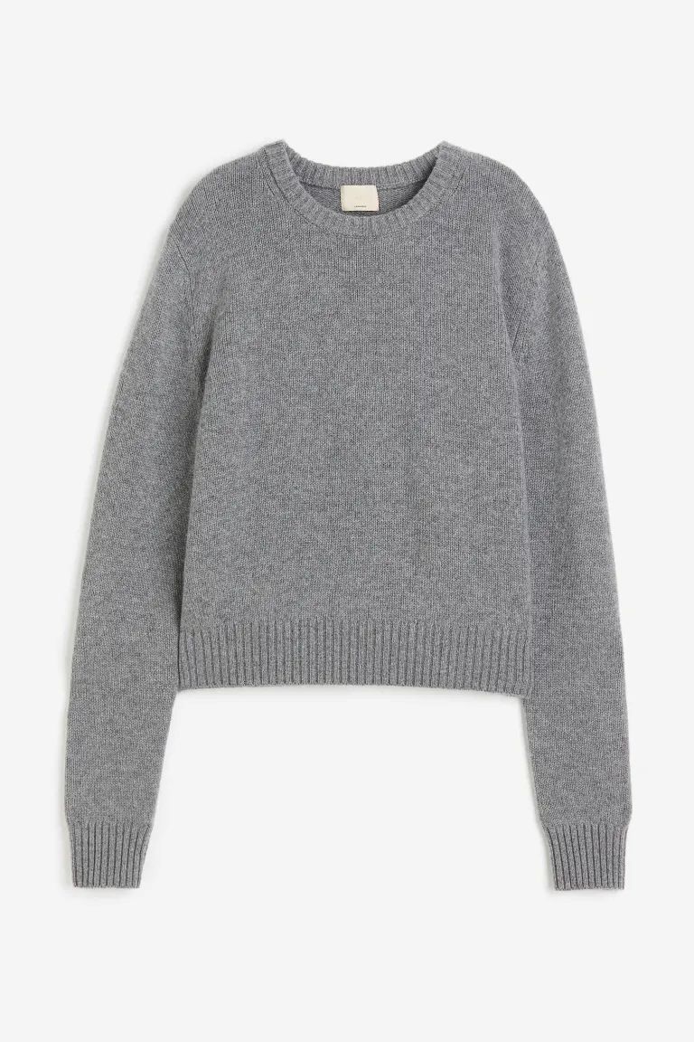 Cashmere jumper - Grey - Ladies | H&M GB | H&M (UK, MY, IN, SG, PH, TW, HK)