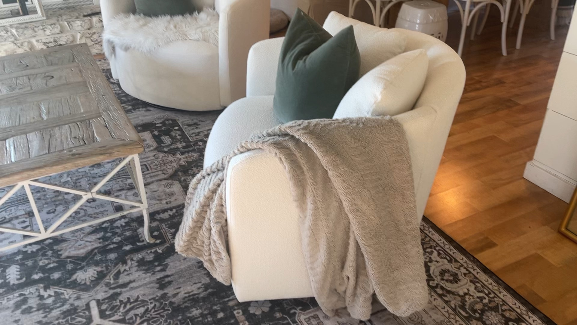 These Beautiful chairs really transformed our living room! Easy to set up and so comfy (for short me and my tall hubby 😁) So affordable too!

#LTKhome #LTKVideo
