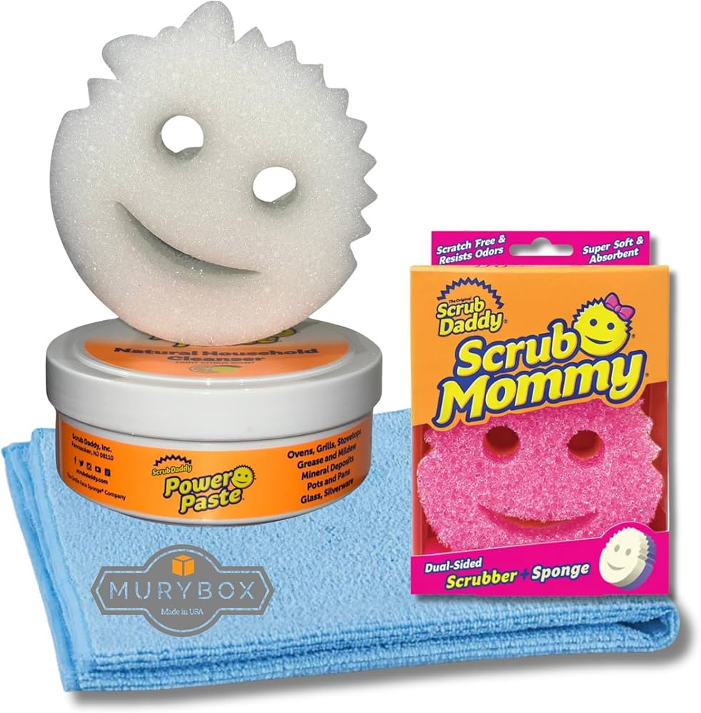 Scrub Daddy Power Paste with Scrub Mommy Bundle with Scrub Daddy Sponges Scrub Mommy + Microfiber... | Amazon (US)