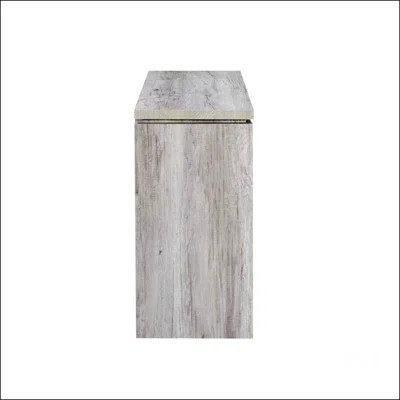 Grey Driftwood 2-Door Accent Cabinet | Wayfair North America