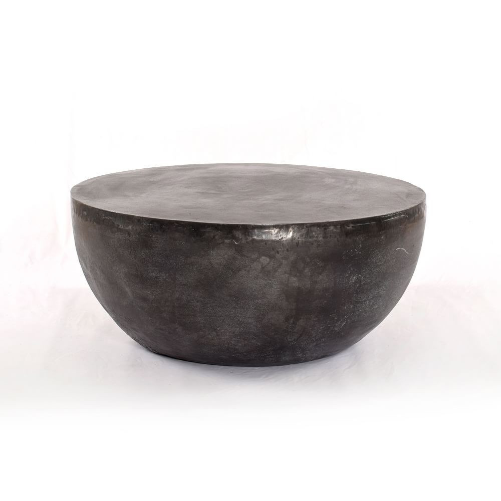 Aluminum Drum Indoor/Outdoor Coffee Table  | West Elm (US)