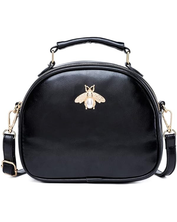 Beatfull Bee Crossbody Purse for Women Leather Round Shoulder Bag Small StylishvTop Handle Handba... | Amazon (US)