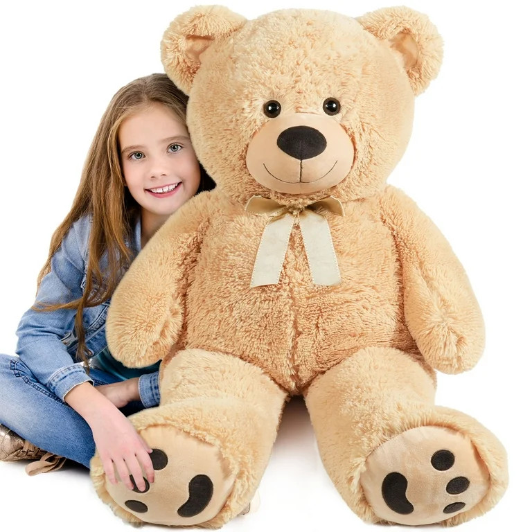 LotFancy Giant Teddy Bear, 39 in Large Stuffed Animal, Big Plush Toy Gift for Kids Adult Girls | Walmart (US)