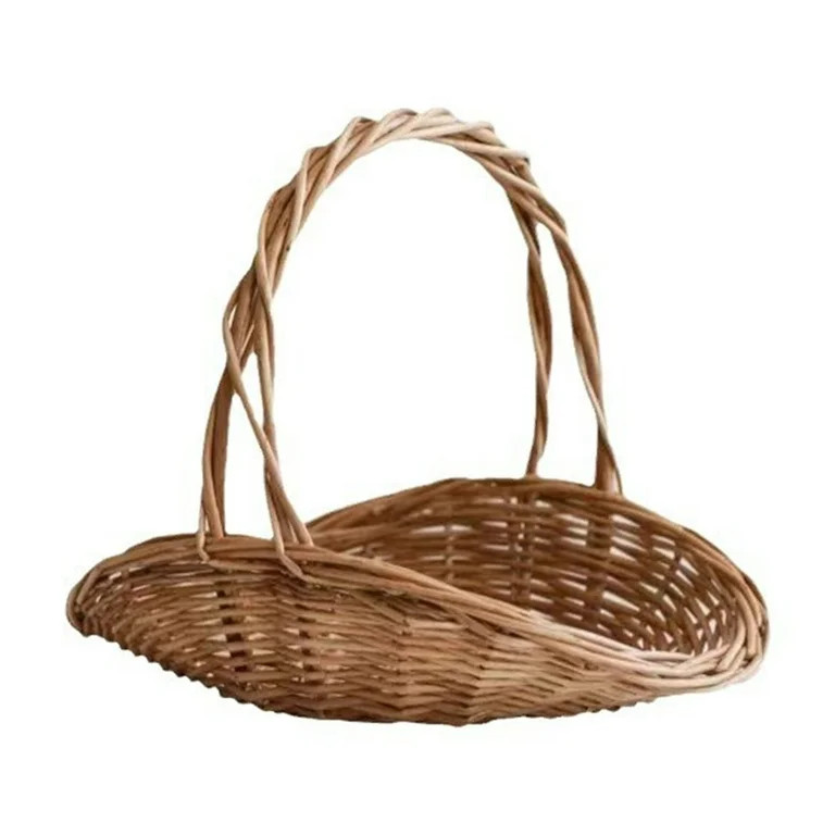 Rattan with Handle Garden for Gathering Vegetables Portable Flower Gathering Woven for Picnic Sto... | Walmart (US)