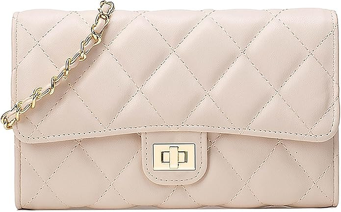 Small Purses for Women Black Quilted Crossbody Bag Mini Shoulder Bag Womens Trendy Clutch Satchel... | Amazon (US)