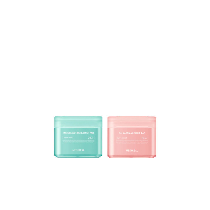 Mediheal - Madecassoside Blemish Pad - 100ea (1ea) + Collagen Ampoule Pad - 100ea (1ea) Set | Stylevana