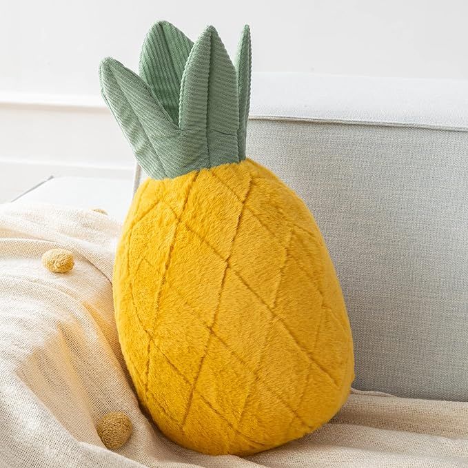Phantoscope Pineapple Shaped Throw Pillow, Fun Home Decor of Fruit Themed Shaped Cushions, Decora... | Amazon (US)