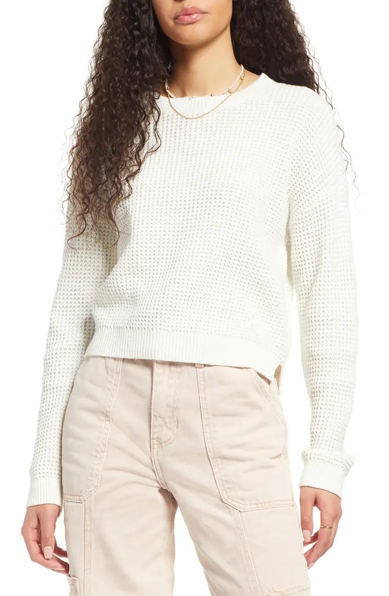 Thermal Knit Crop Sweater | Nordstrom