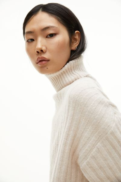 Rib-knit Turtleneck Sweater | H&M (US + CA)