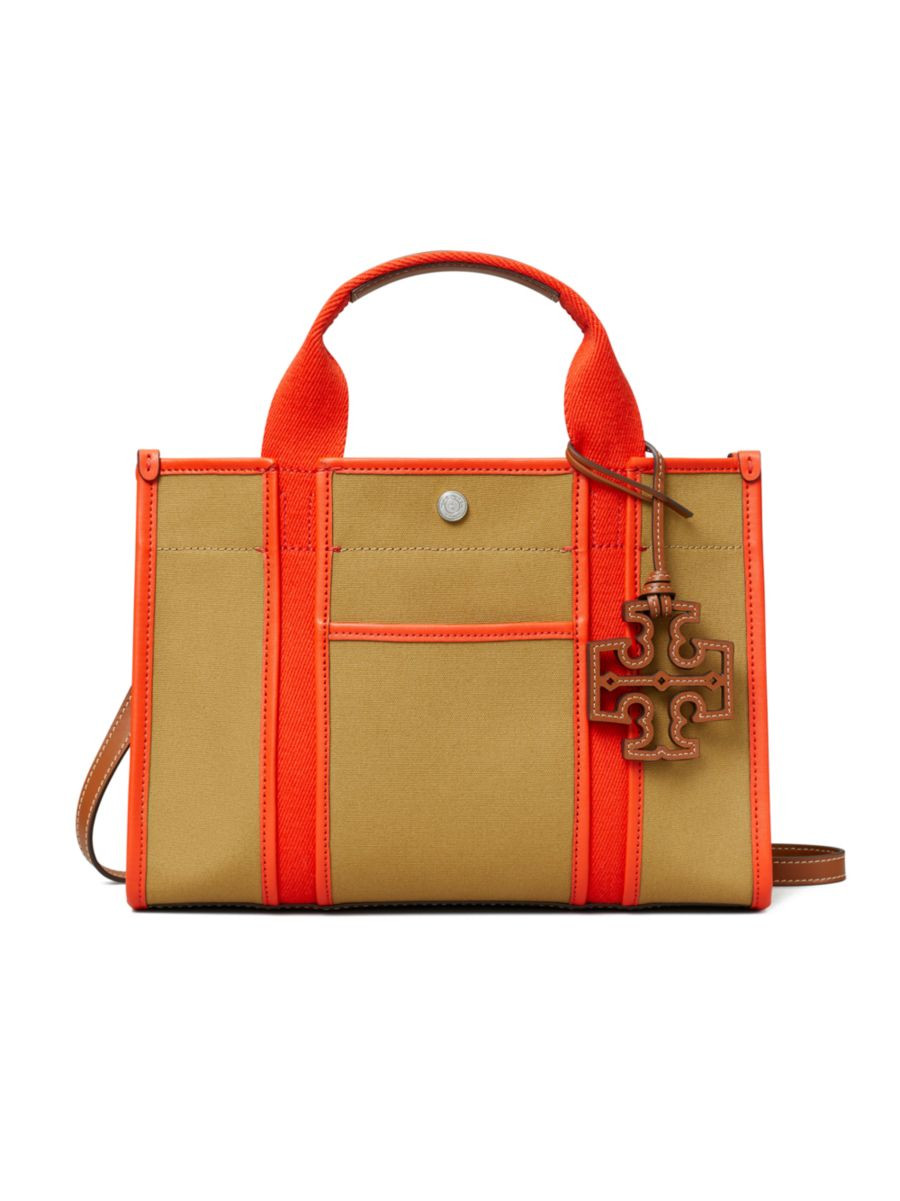 Small Tory Canvas Tote | Saks Fifth Avenue