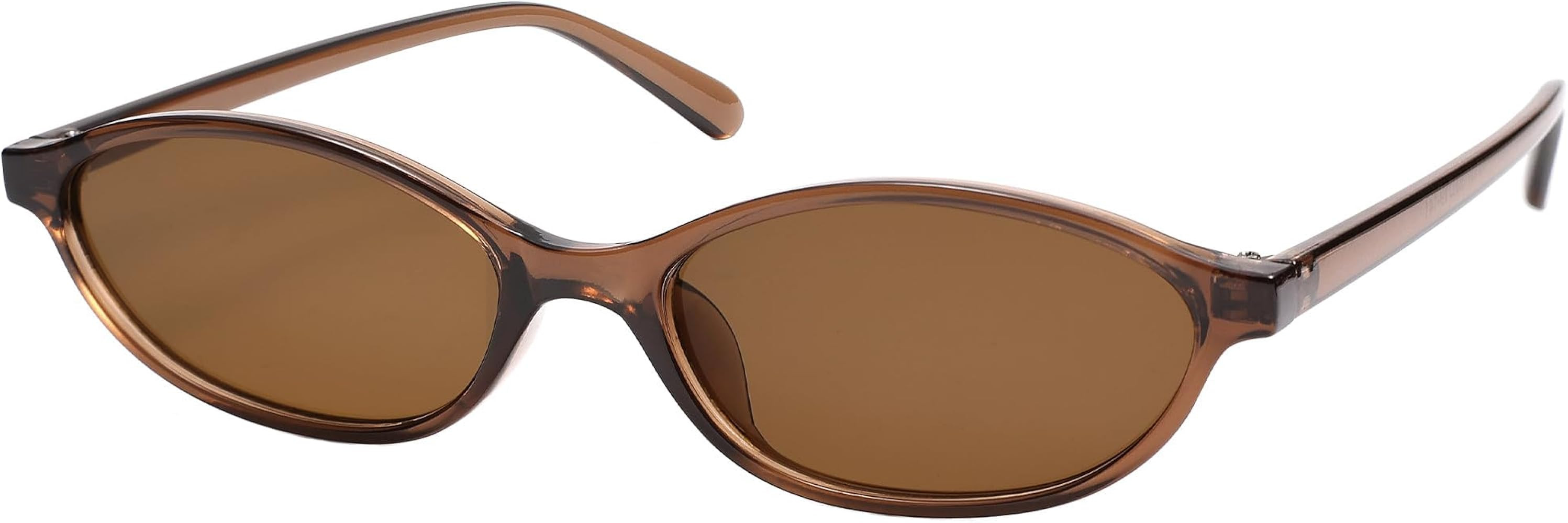 Retro Oval Small Sunglasses for Women 90s Trendy Narrow UV Protection Y2k Trendy Sunnies Shades S... | Amazon (US)