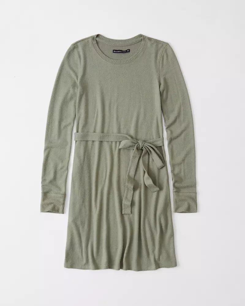 Belted Cozy Dress | Abercrombie & Fitch US & UK
