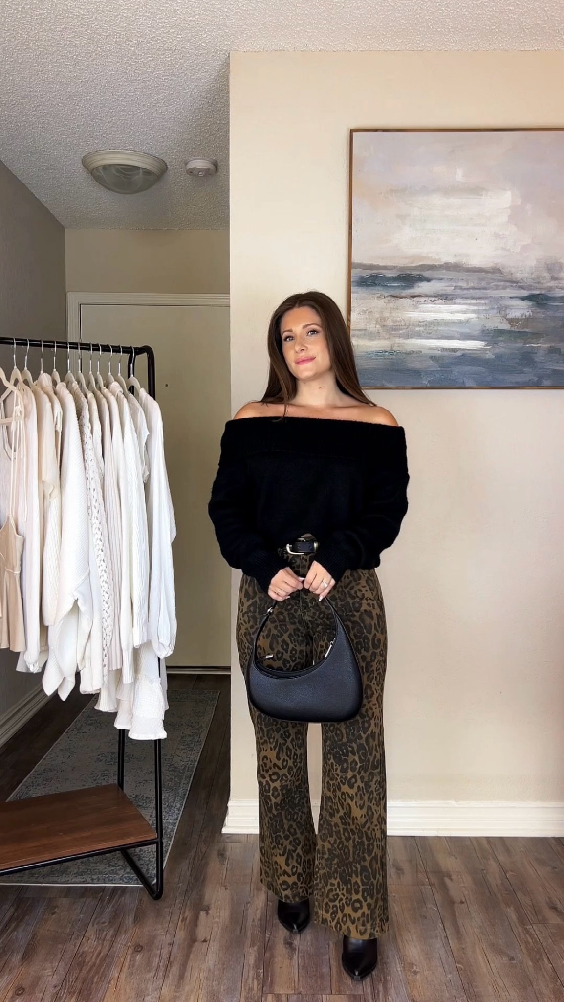 Fall Outfit 🖤 Off the shoulder sweater - wearing size Small 

#LTKFindsUnder100 #LTKStyleTip #LTKSeasonal