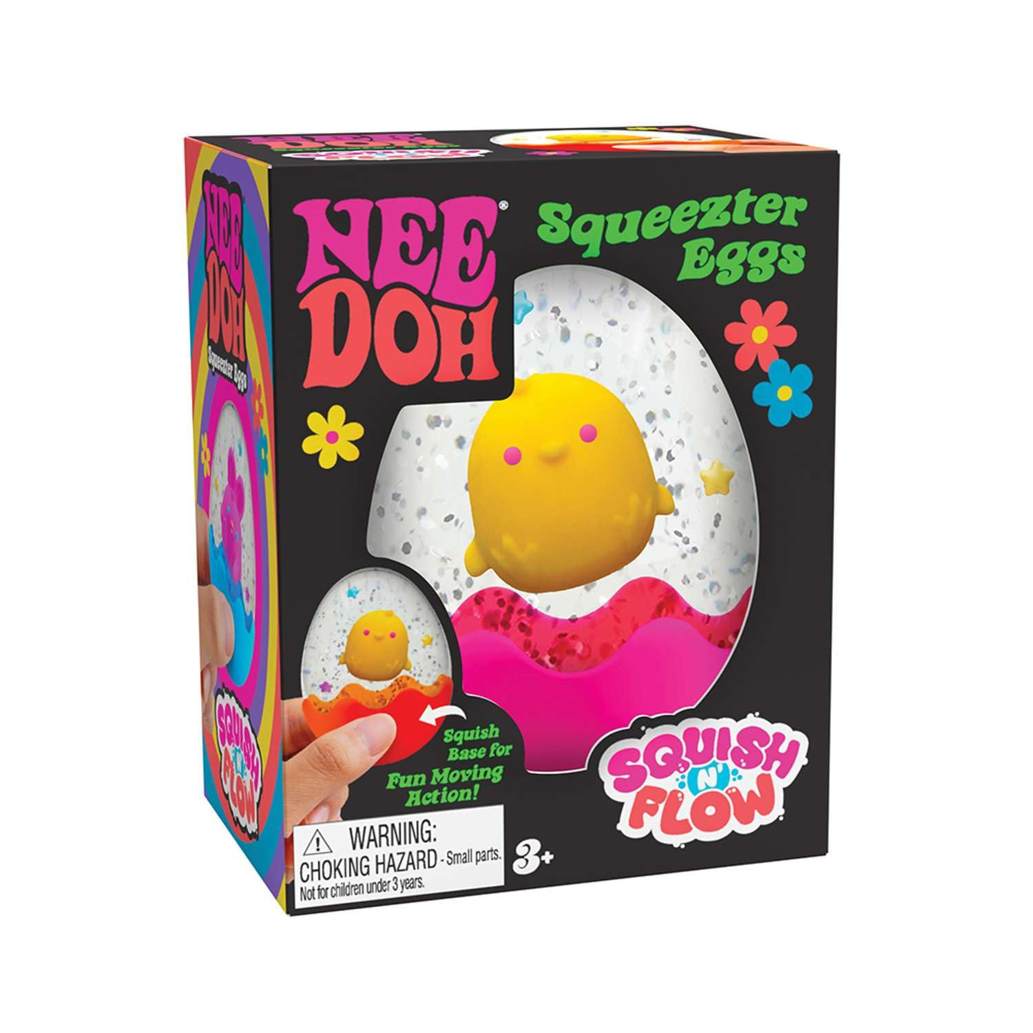 Schylling NeeDoh Squeezter Egg - Sensory Squeeze Toy - Cute Character Inside - 2.5" Tall - Color ... | Amazon (US)