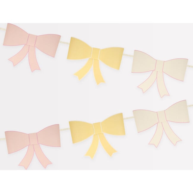 3D Paper Bow Garland | Meri Meri from Maisonette | Maisonette