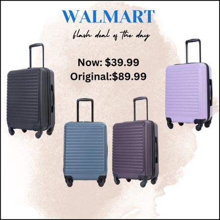 These luggage 29 inches bag is on flash sale today ! It comes in 8 colors @walmart #walmartfinds #walmartdeals

#LTKfamily #LTKsalealert #LTKhome