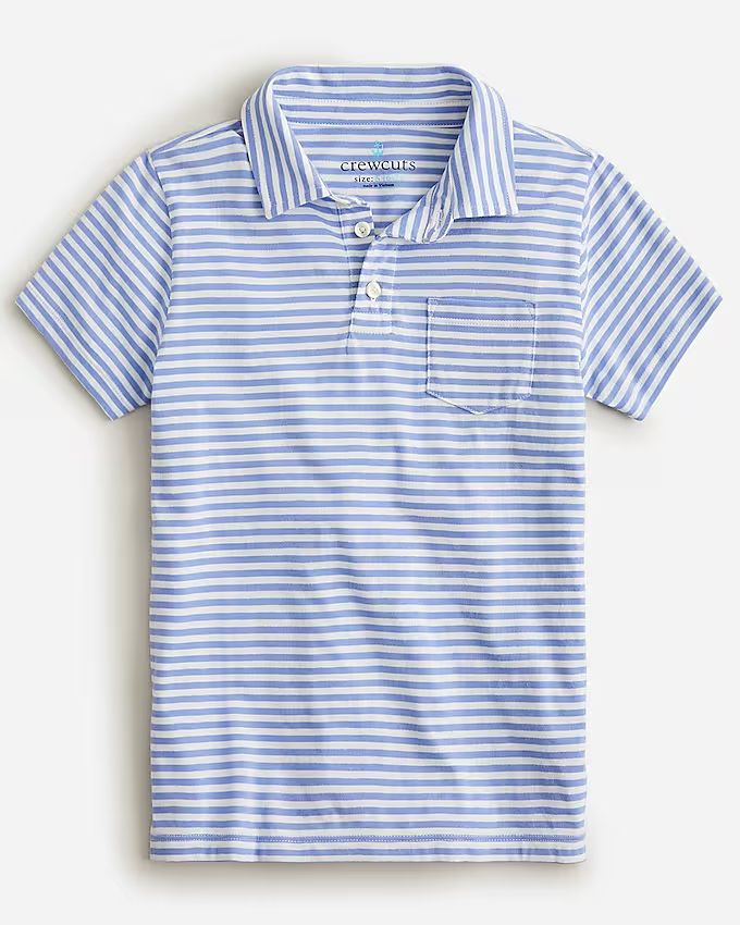 Boys' short-sleeve polo shirt in stripe | J.Crew US