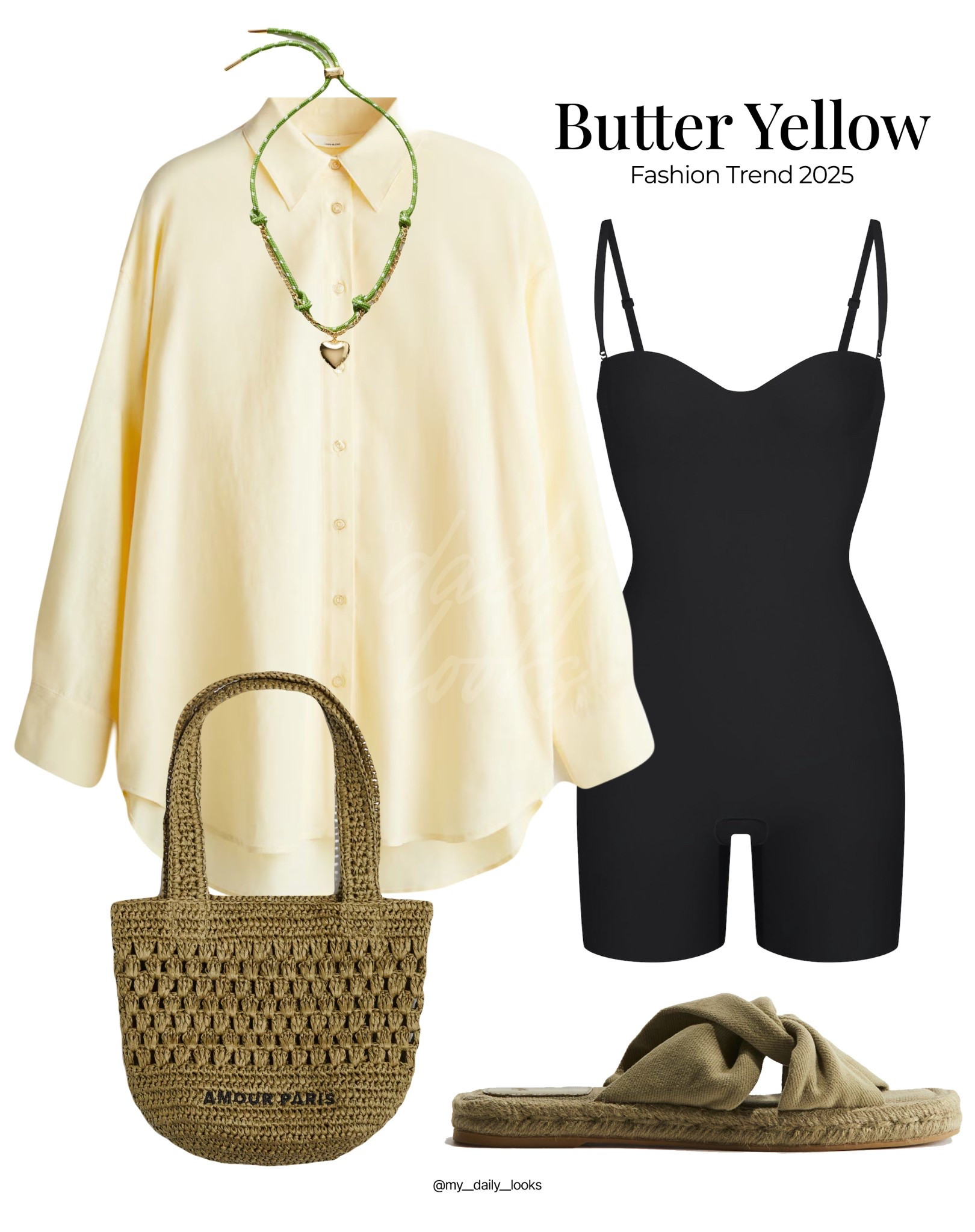 Butter yellow summer outfit 🖤

Check out more styling ideas in my profile. 

Summer outfit, summer inspo, H&M new in, Mango new in, holiday, vacation, summer style, butter yellow dress, butter yellow shirt, linen, raffia bag.

#LTKsummer #LTKfestival #LTKstyletip