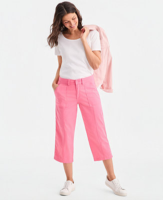 Women's Seamed Utility Capri Pants, Macy's Exclusive | Macy's