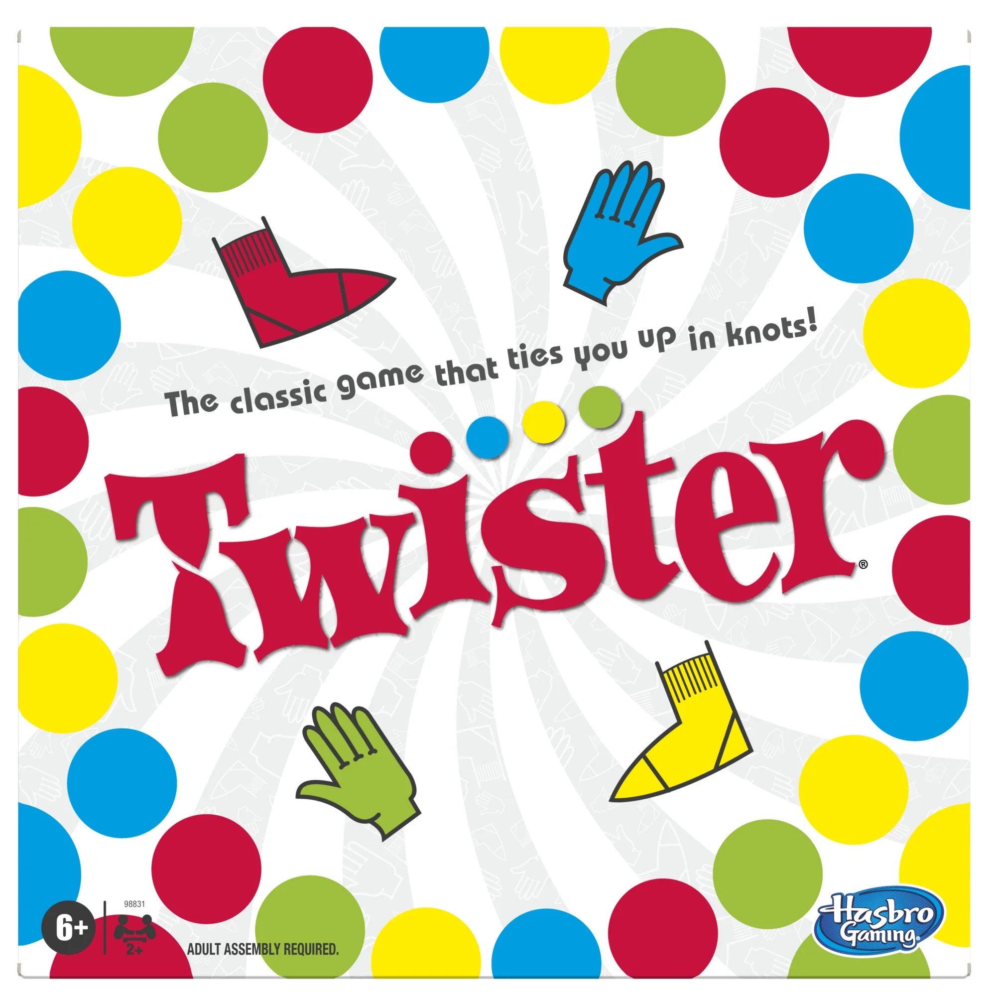 Twister Game with Spinner's Choice & Air Moves, 2+ Players, Non-Candy Easter Basket Stuffers Gift... | Walmart (US)