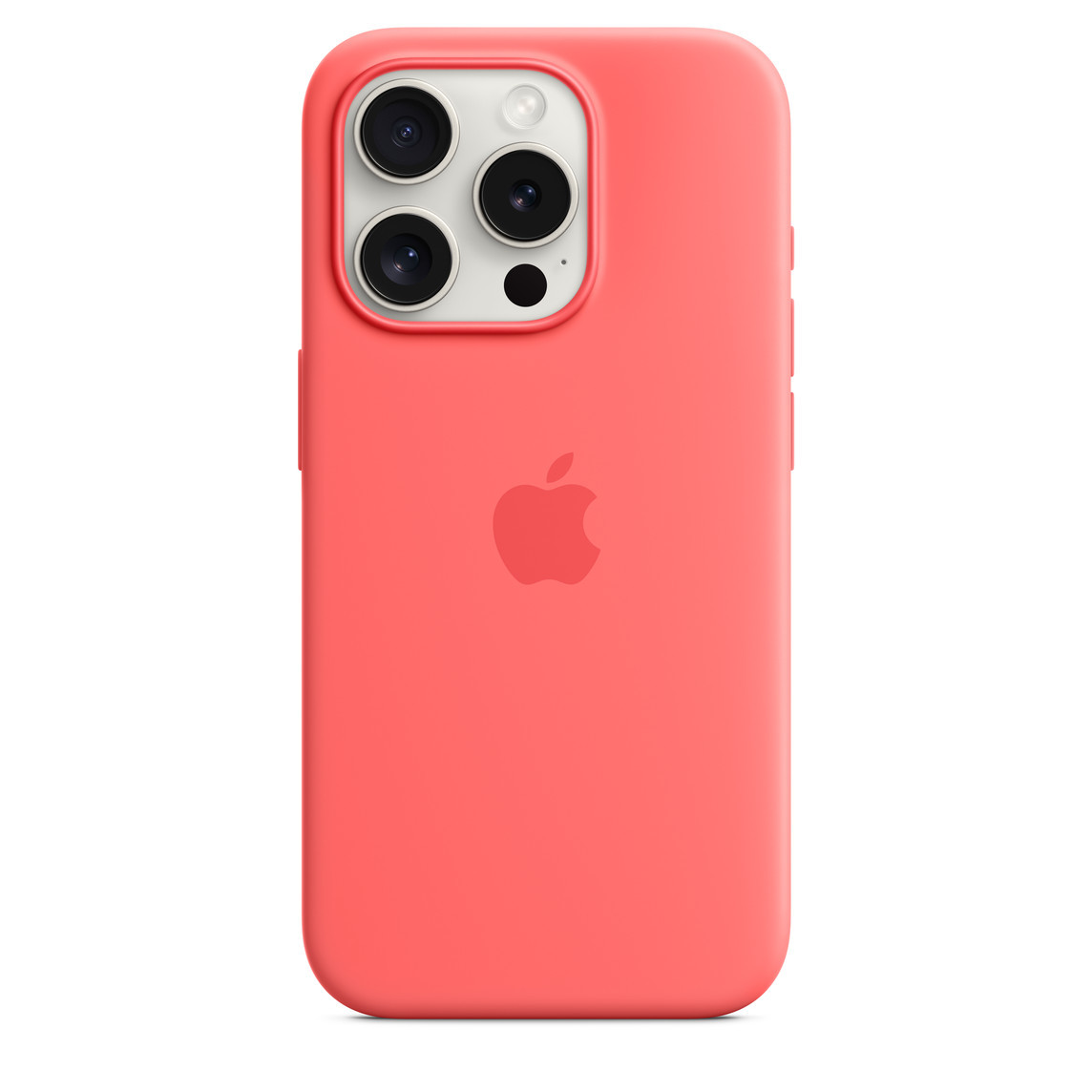 iPhone 15 Pro Silicone Case with MagSafe - Guava | Apple (US)