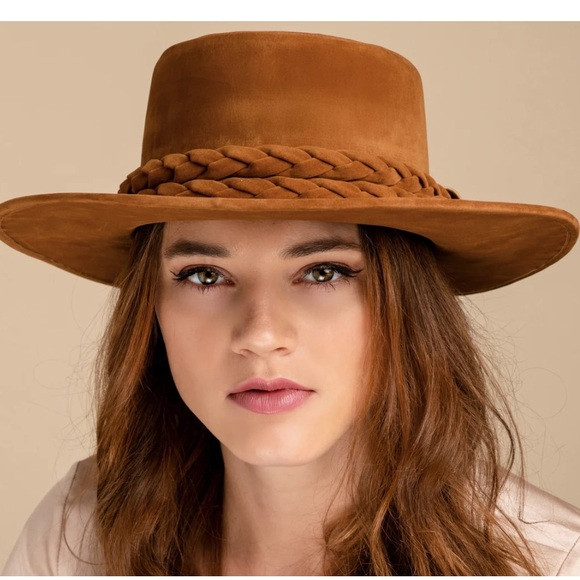 ASN Deep Rust Cordobés Hat Vegan Velour 3” brim 4” crown One Size | Poshmark