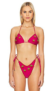 Capittana Meli Bikini Top in Strawberry from Revolve.com | Revolve Clothing (Global)