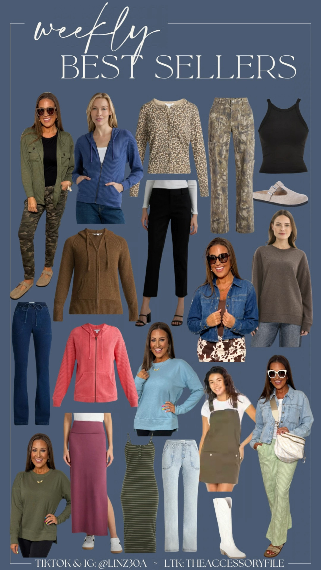 Weekly Best Sellers 

Fall fashion, fall outfits, viral fashion, split hem sweatshirt, zip up hoodie, camo cargo pants, Henley tank top, cropped tee, graphic tee, two piece set, activewear, athleisure wear, summer dress, maxi dress, cardigan, workwear, work outfit, work attire, distressed denim shorts, jean shorts, white denim shorts, maxi skirts, jeans, tank top, fall basics, pull on jeans 