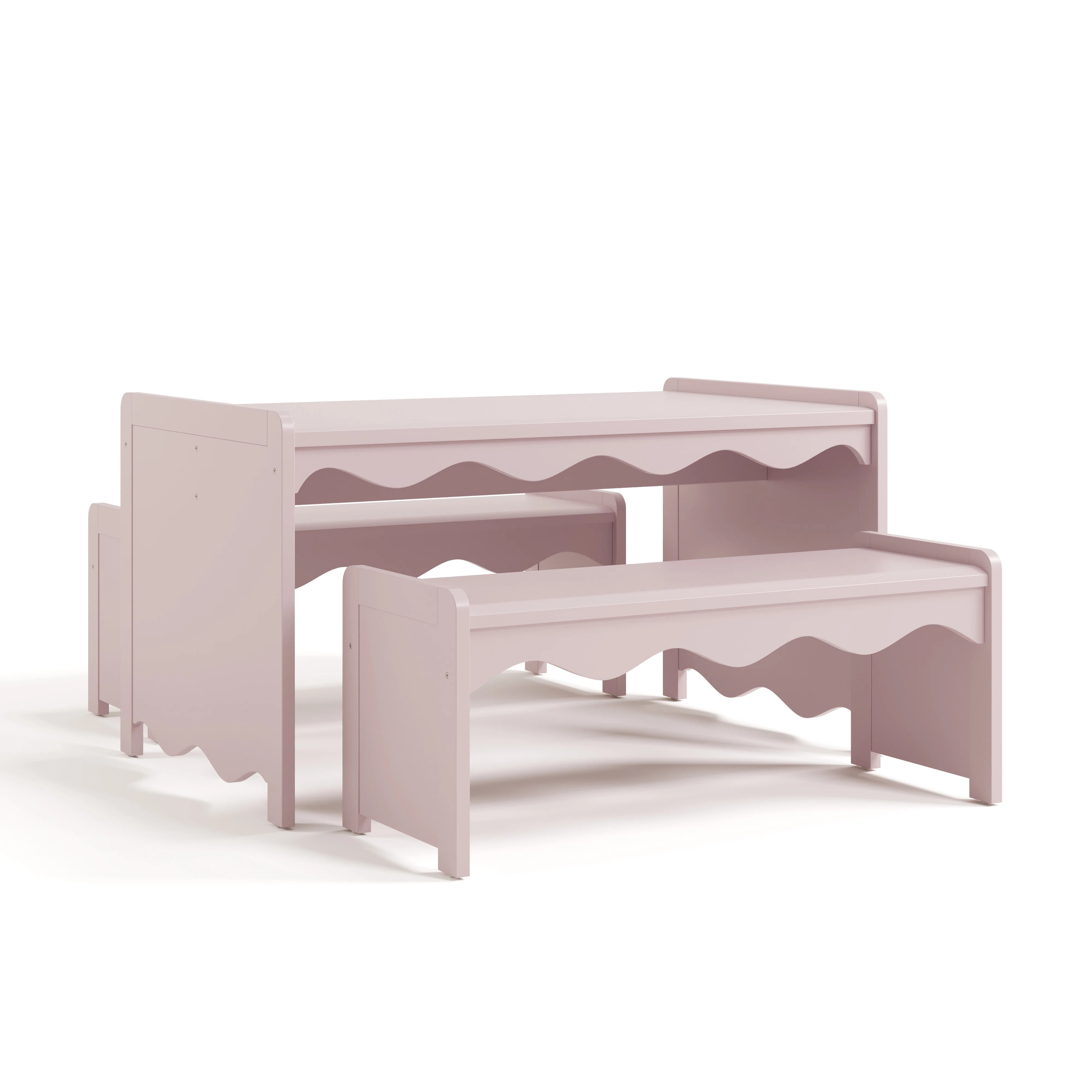Casablanca Deluxe Montessori Indoor Kids Table And Bench Set | Wayfair North America