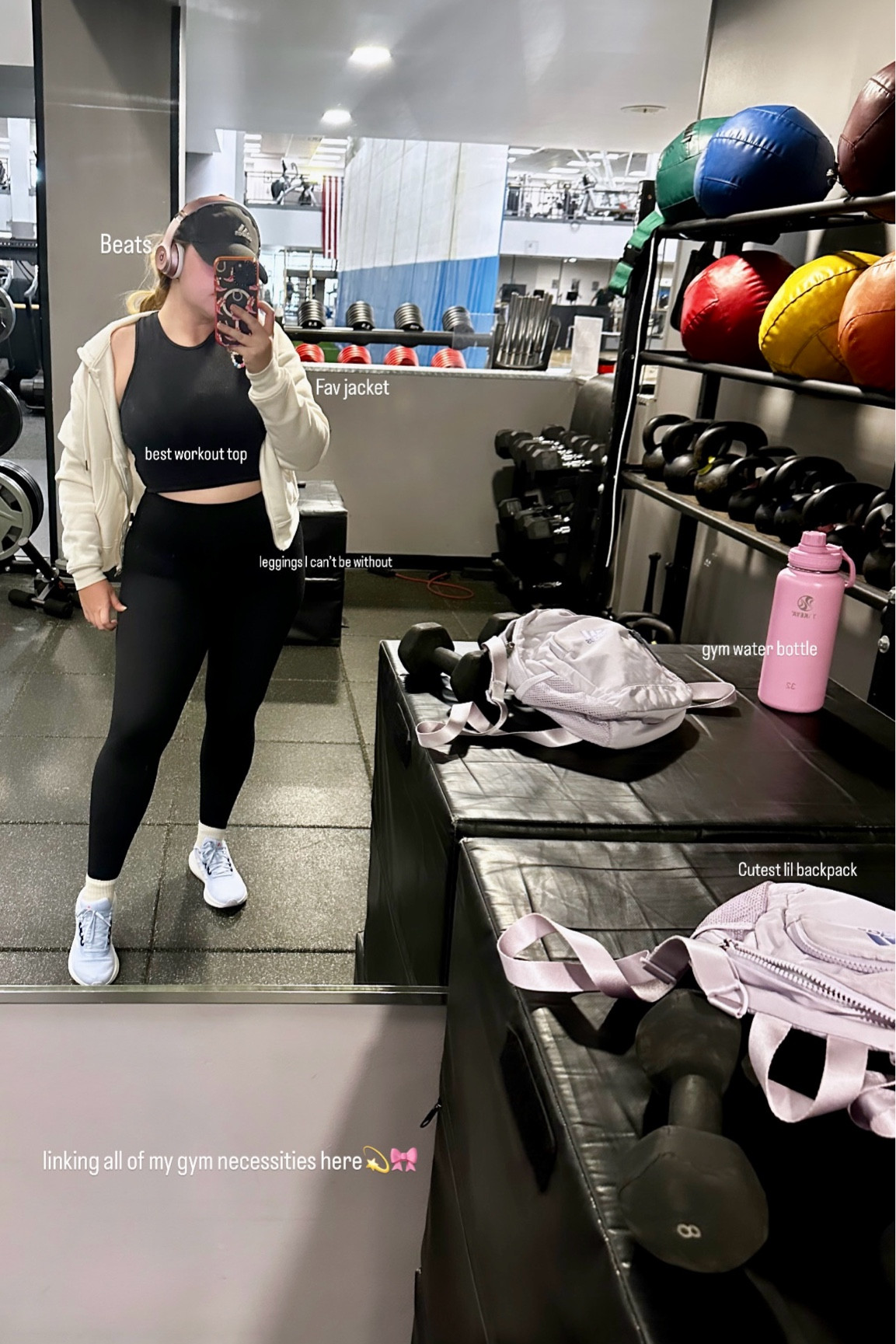 here are all my favorite gym necessities.  my girly gym non negotiables 🎀💫





Gym outfits. Gym clothes. Workout tips. Workout clothes. Amazon workout clothes. Black leggings workout tops. Tennis shoes. Water bottle. 

#LTKFitness #LTKFindsUnder50 #LTKActive