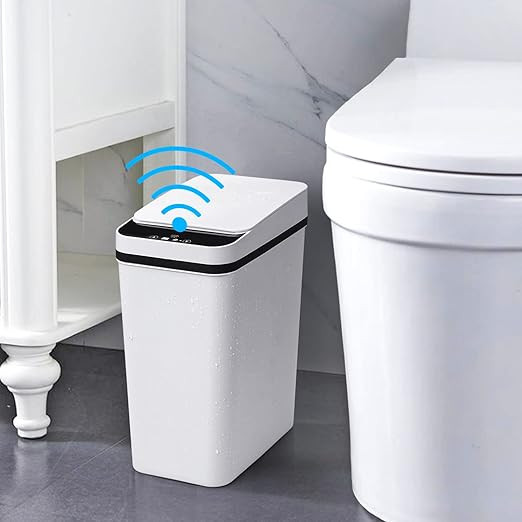Amazon.com: Anborry Bathroom Smart Touchless Trash Can 2.2 Gallon Automatic Motion Sensor Rubbish... | Amazon (US)