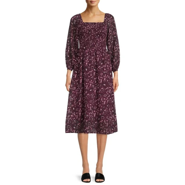 Beachlunchlounge Women's Khaleesi Square Neck Dress - Walmart.com | Walmart (US)