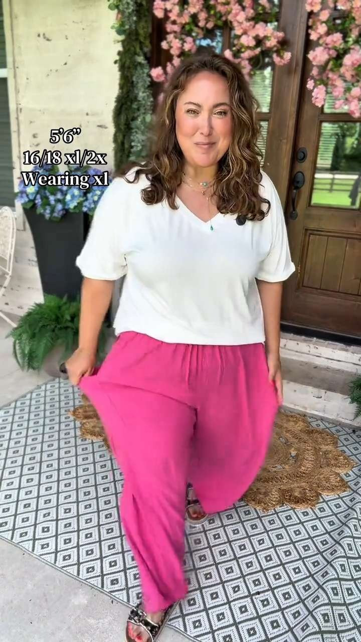 TARSE Womens Linen Wide Leg Pants Casual Loose Drawstring Summer Beach Travel Vacation Palazzo Harem Pants with Pockets 

 #LTKootd #LTKSaleAlert #LTKTravel