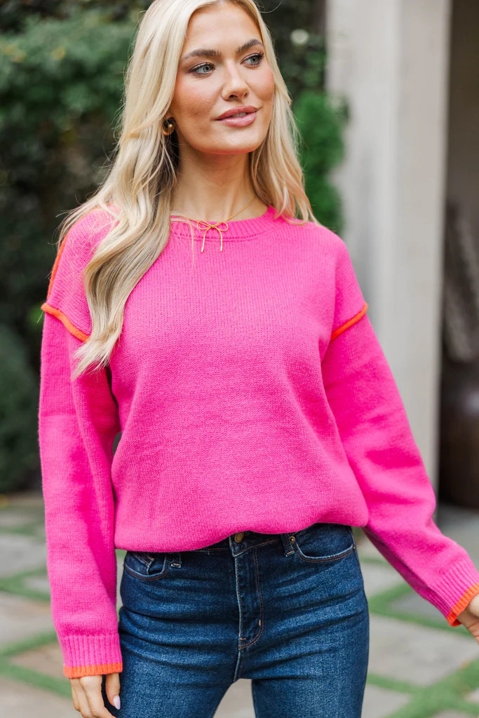 Darling Days Pink Sweater | The Mint Julep Boutique