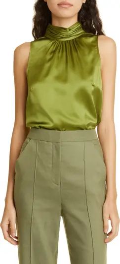 Jaylee Open Back Sleeveless Silk Blouse | Nordstrom