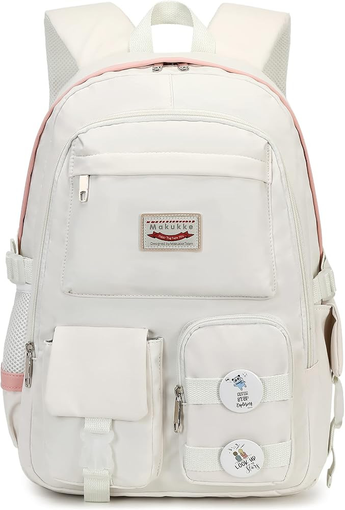Makukke School Backpacks for Teen Girls - Laptop Backpacks 15.6 Inch College Cute Bookbag Anti Th... | Amazon (US)