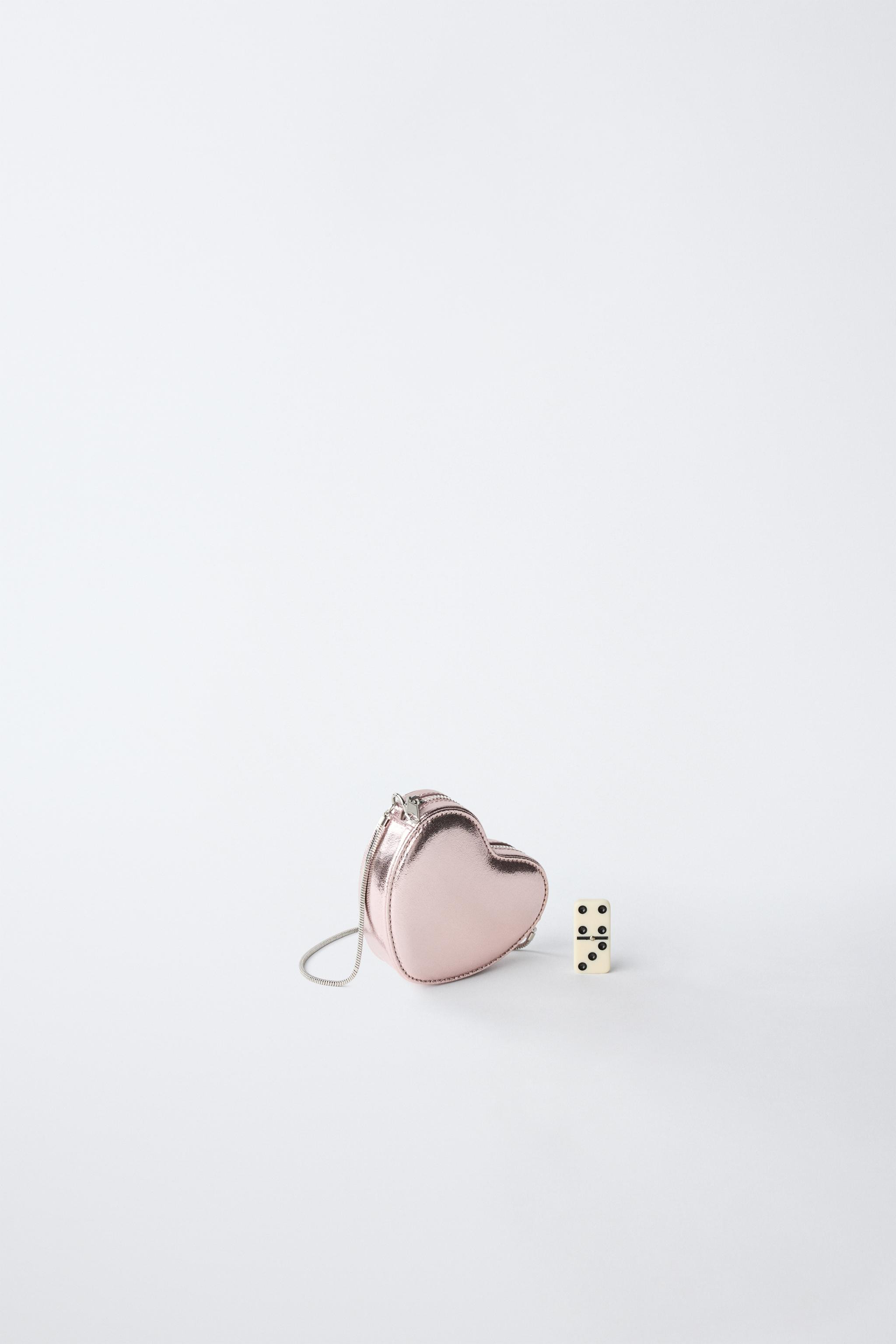 METALLIC HEART CROSSBODY BAG | Zara UK