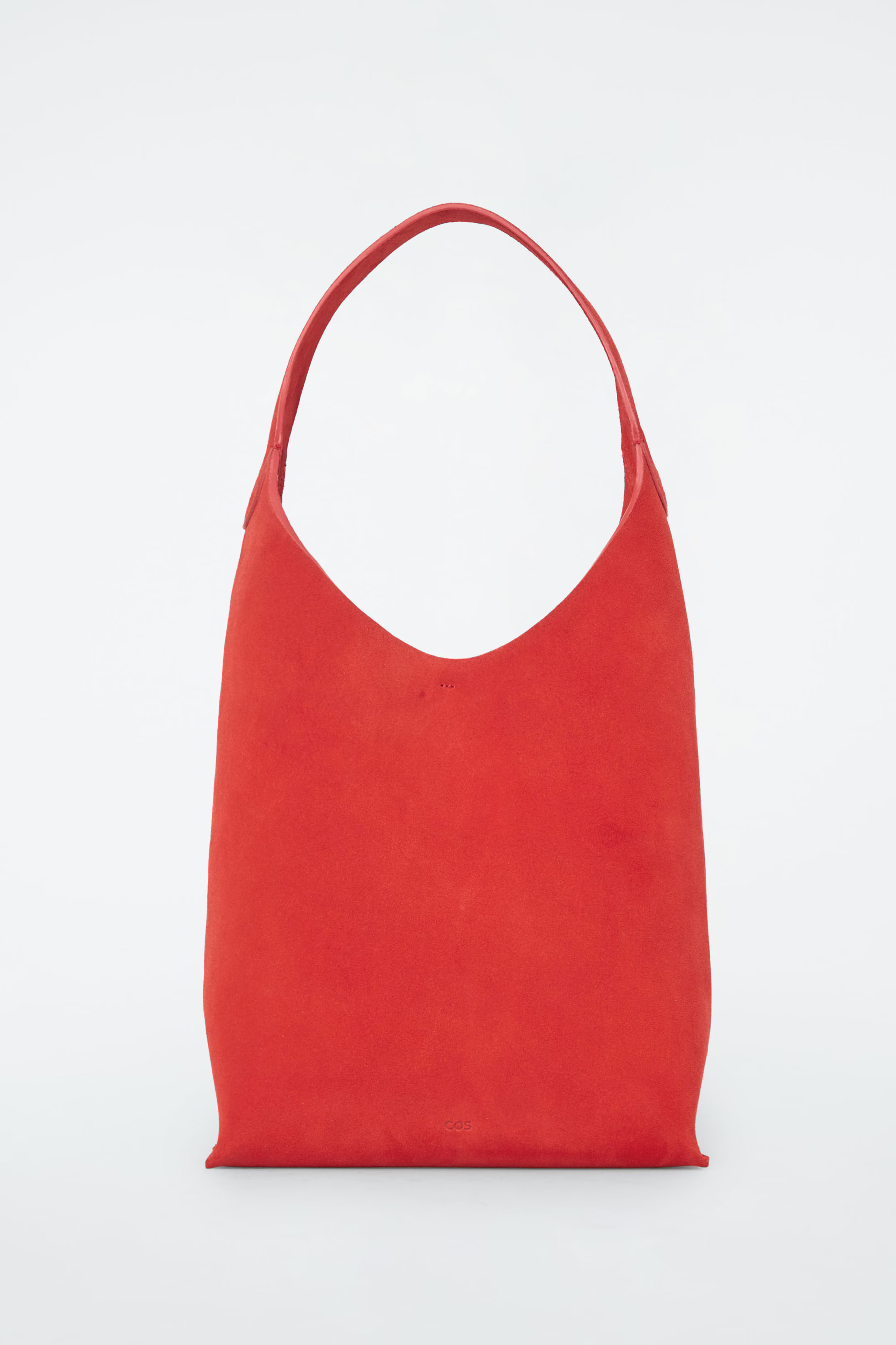 SERIF MINI TOTE BAG - SUEDE - RED | COS | COS (AU)