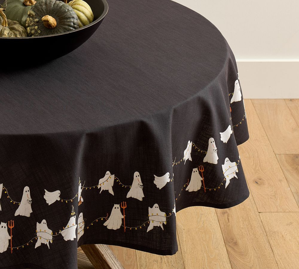 Scary Squad Organic Cotton Round Tablecloth | Pottery Barn (US)