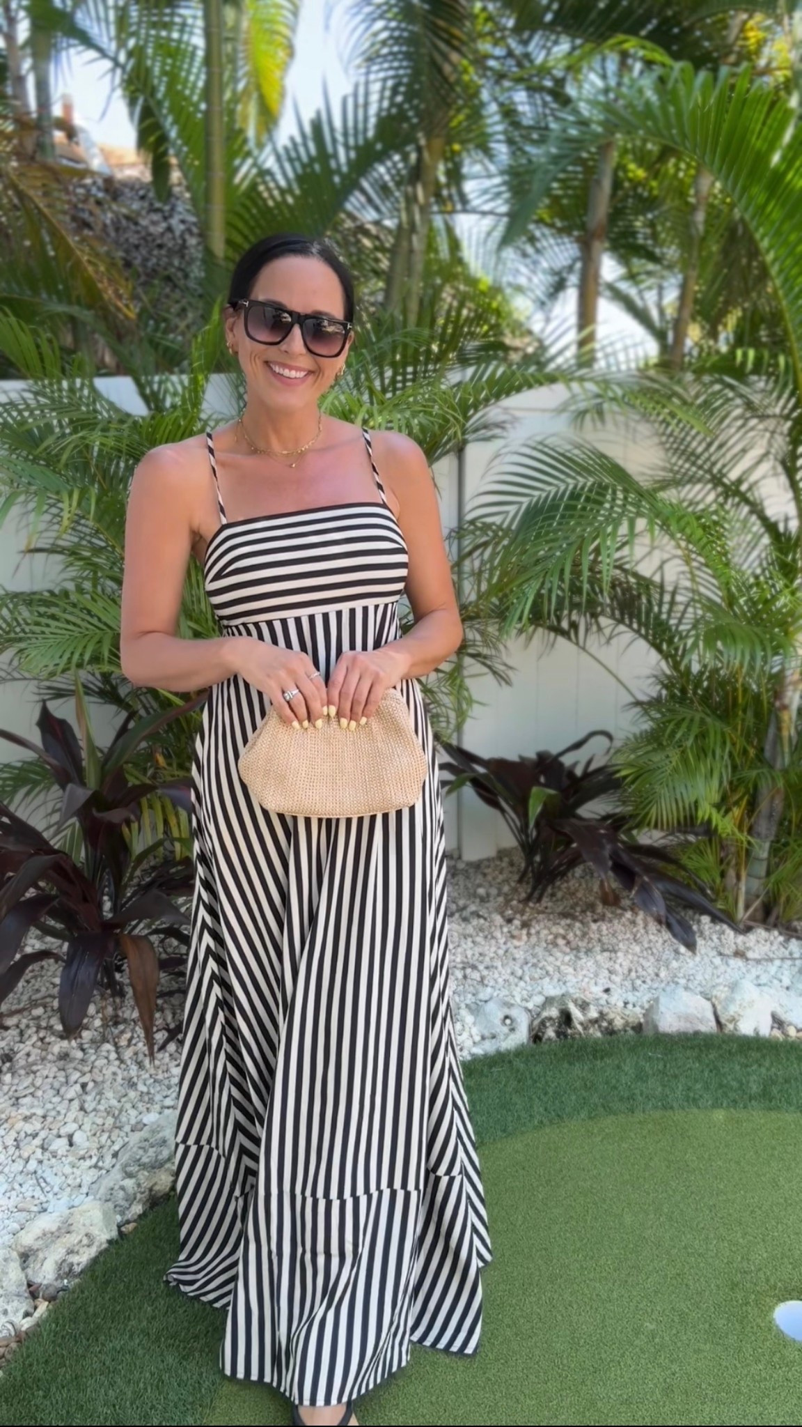 okay this is one of those dresses that just does it all 🤍 so flattering, lightweight, and easy to throw on but still looks put together. wore it with a little woven clutch for that neutral/coastal vibe ✨

#stripeddress #maxidress #summeroutfit #vacationstyle #neutraloutfits #effortlessstyle #classycasual #resortwear #ltkstyle #ltkfashion