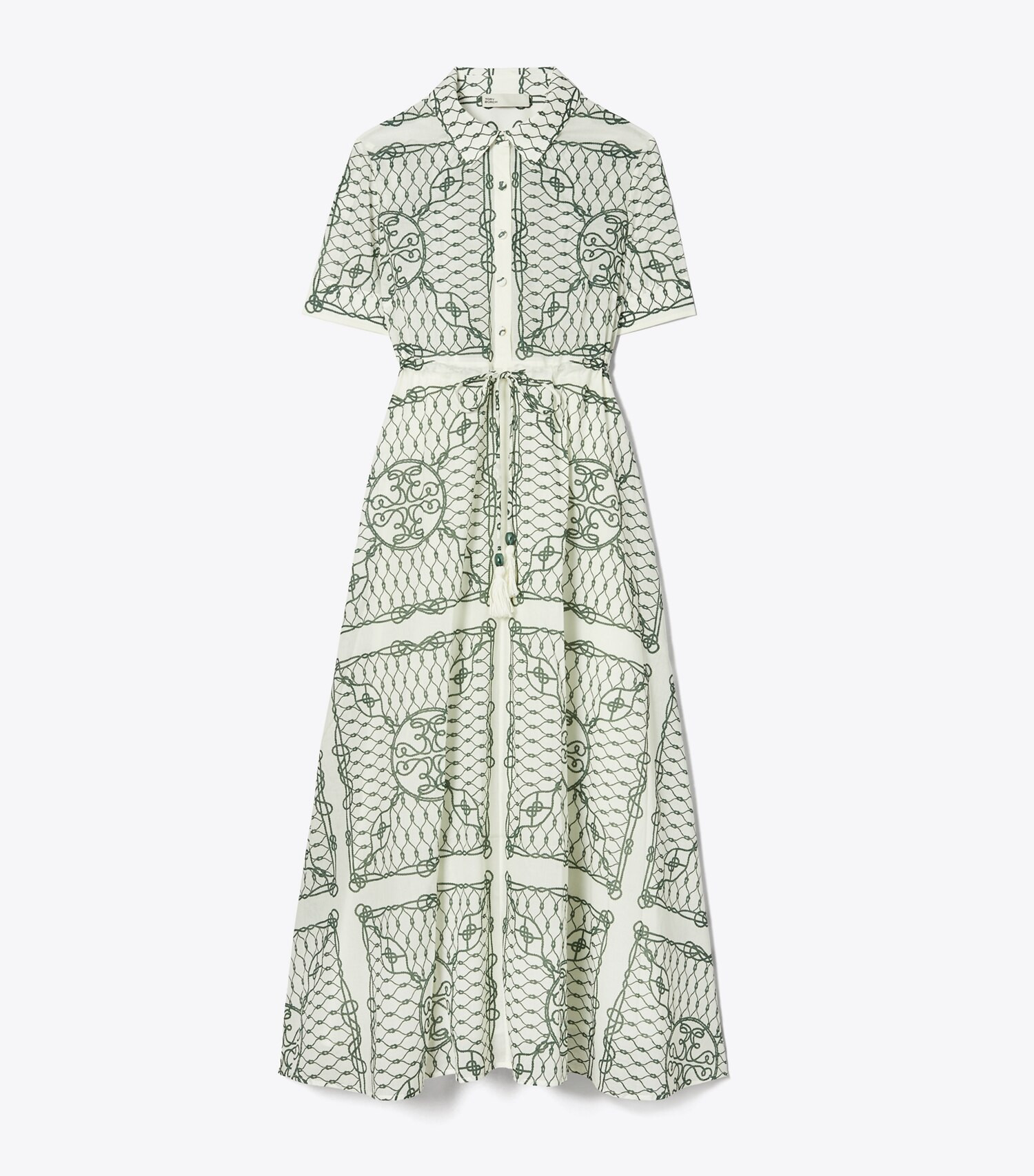 PRINTED COTTON SHIRTDRESS | Tory Burch (US)