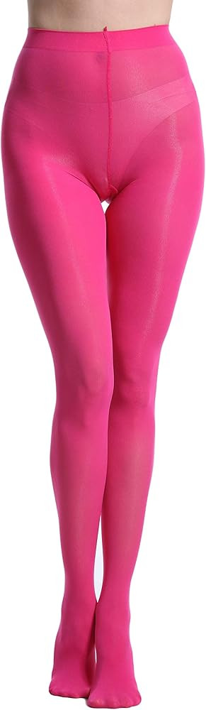 Zioccie 80 Denier Microfibre Tights for Women Soft Semi Opaque Solid Color High Waist Footed Pant... | Amazon (US)