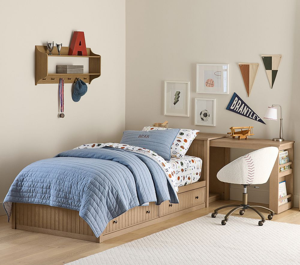 Catalina Study Bed with Pull-Out Desk | Pottery Barn Kids