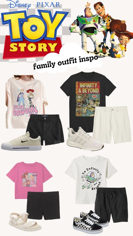 Disney outfits inspiration, Toy Story outfits, Pixar outfits, women’s finds, men’s, girls, boys, shoes, sandals, family outfits 

#LTKTravel #LTKStyleTip #LTKFamily